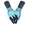 Перчатки для фитнеса женские замш серо-голубые X10