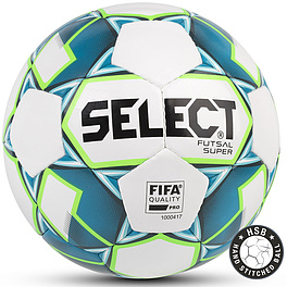 Мяч футзал. SELECT Futsal Super V22 3613446002,р.4, FIFA Pro, ПУ,руч.сш,бел-син-зел